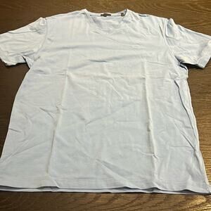 Patrick Assaraf Light Blue V Neck T Shirt Size XL